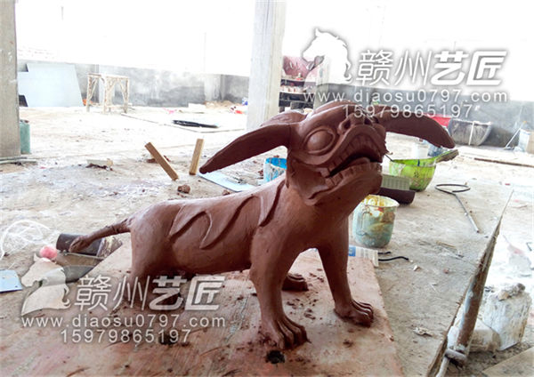 祠堂古狮子复原