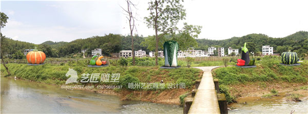 农业雕塑设计