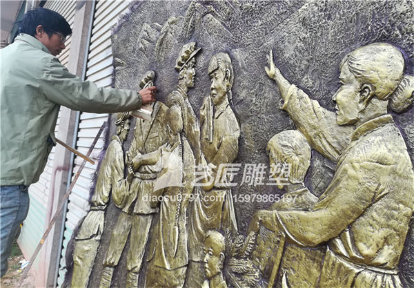 红色革命浮雕