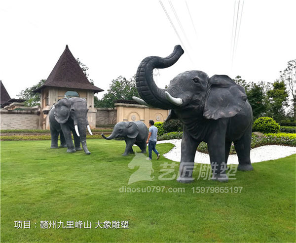赣州动物雕塑 大象雕塑