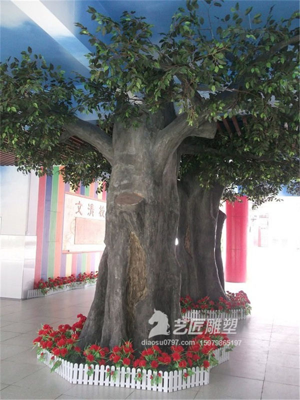 假树制作 水泥假树制作