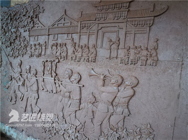 特色小镇浮雕 赣州浮雕厂家