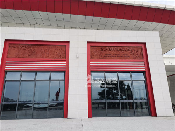 赣州红砂岩浮雕 赣州红色文化雕塑