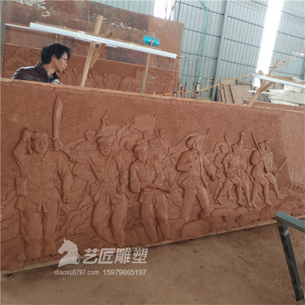 江西红军浮雕厂 赣州红军雕塑厂
