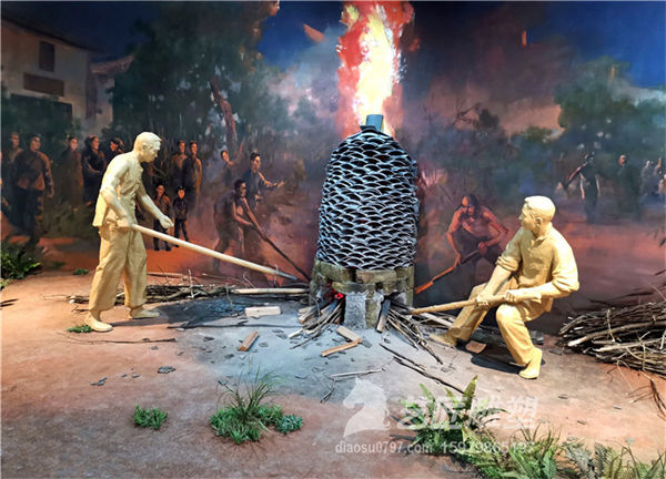玻璃钢人物雕塑 烧瓦塔 玻璃钢人物雕塑 烧瓦塔