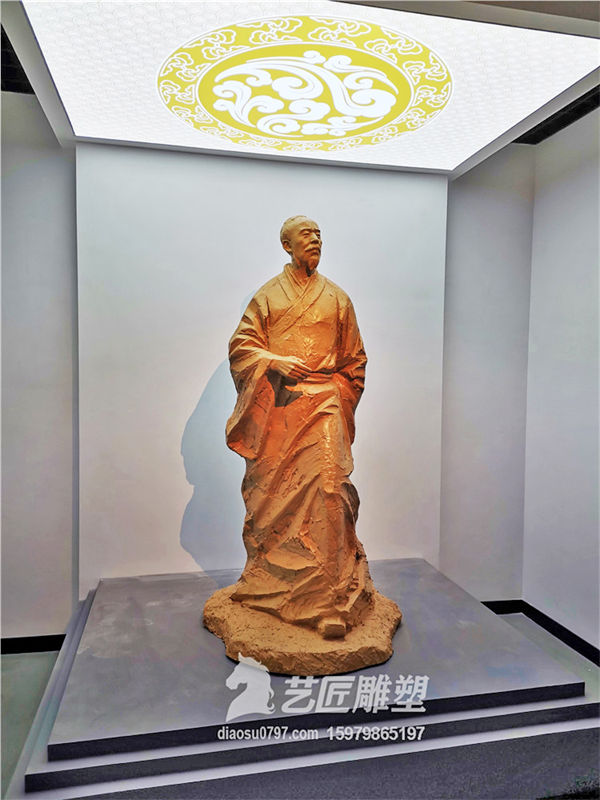  赣县诗人曾畿雕像 铸铜雕塑
