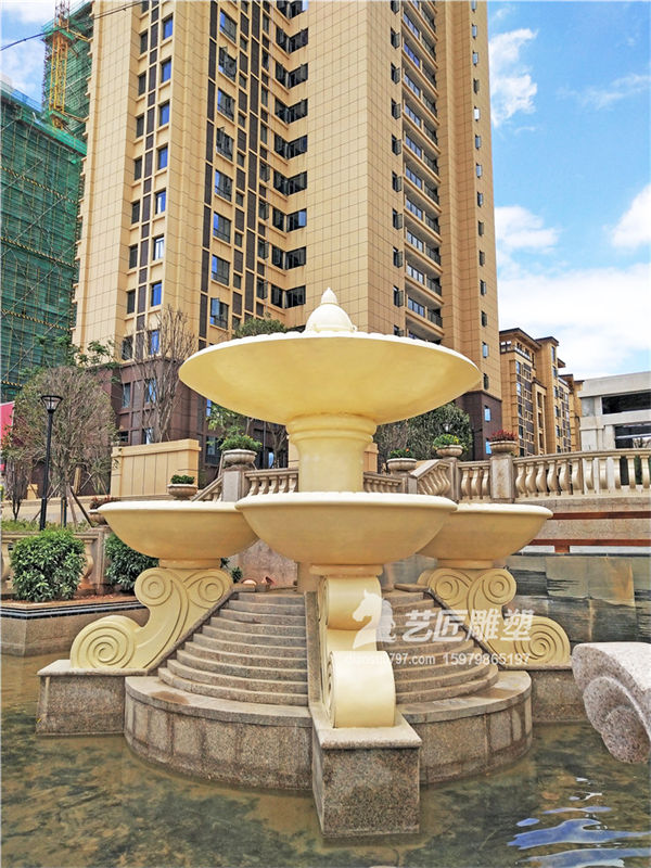 玻璃钢喷泉水池 GRC构件