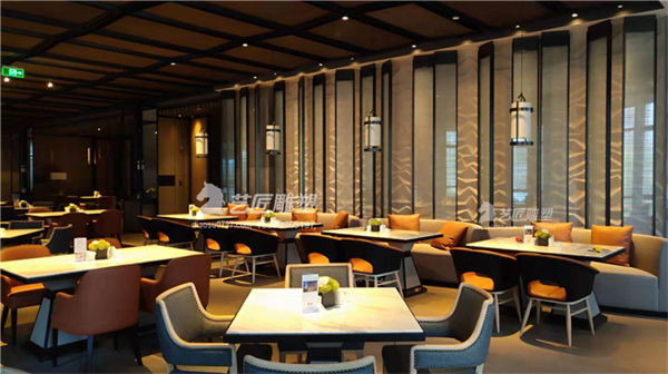沃尔顿皇家酒店夹层GRG造型背景墙 GRG异形造型