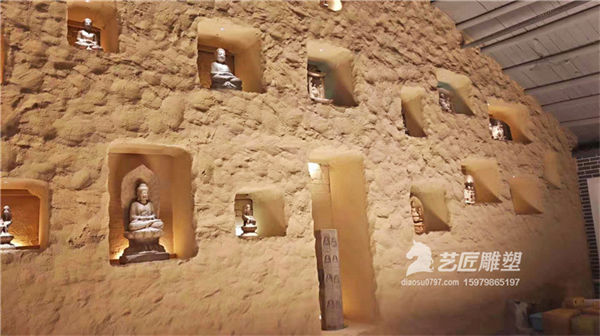 赣坊艺术博物馆泡雕墙体 赣州泡沫雕塑