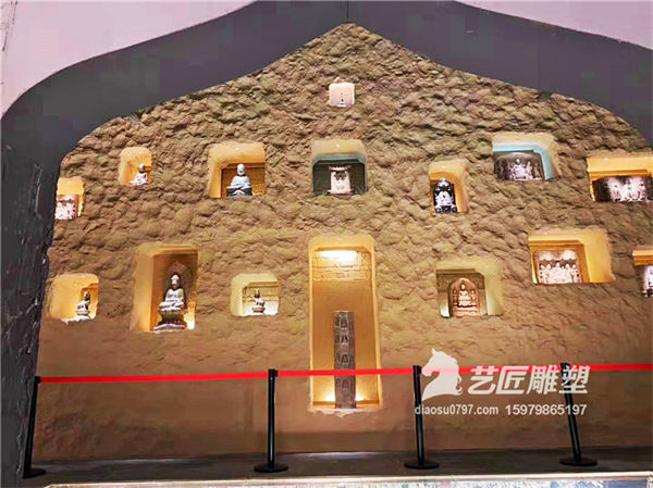 赣坊艺术博物馆泡雕墙体 江西泡沫雕塑