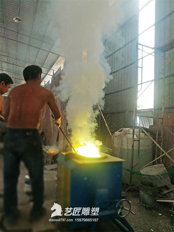 赣州铸铜雕塑厂 上饶潘阳红军大铜雕