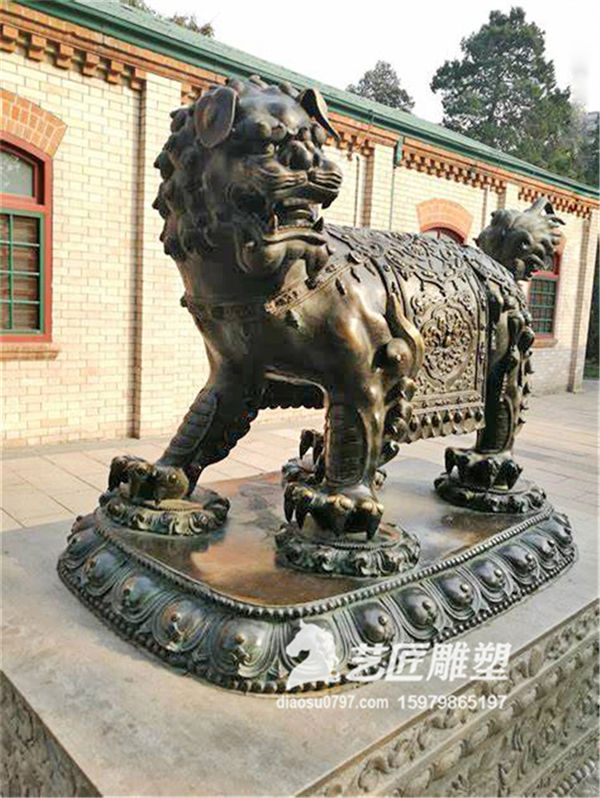 江西铸铜麒麟雕塑 江西铸铜雕塑厂