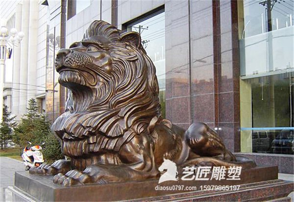 铸铜狮子雕塑 赣州铸铜雕塑厂
