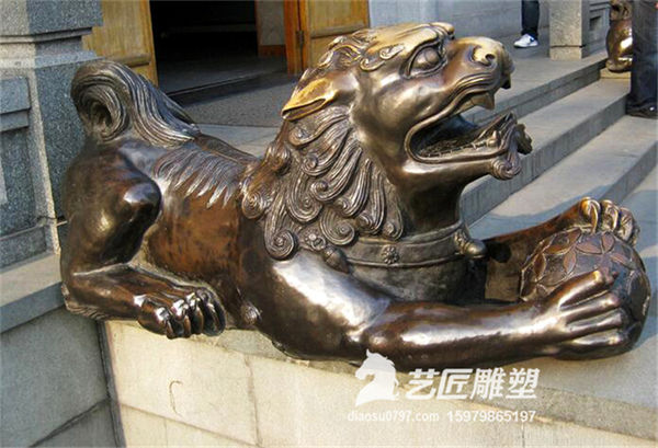 赣州铸铜狮子雕塑 赣州铸铜雕塑厂