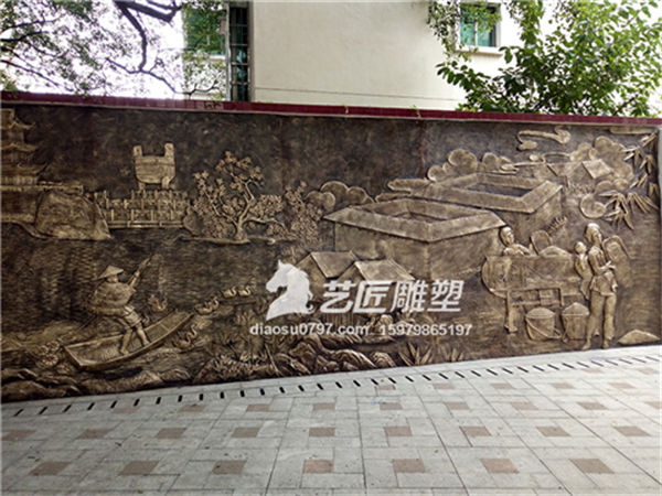 赣州校园文化墙浮雕 赣州校园玻璃钢仿铜浮雕 赣州校园文化墙浮雕 赣州校园玻璃钢仿铜浮雕