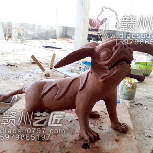 赣州 水泥狮子修复