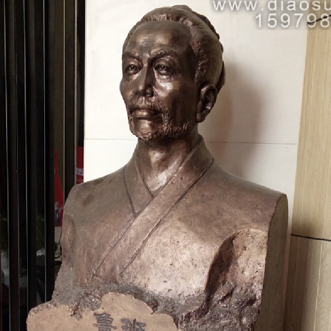 装饰公司 玻璃钢鲁班雕像