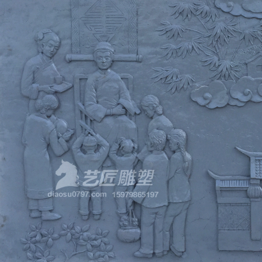 全南大吉山 客家风俗浮雕