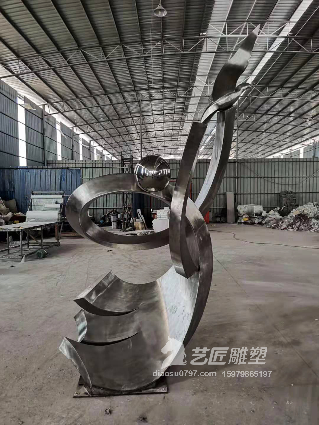 赣州寻乌学校不锈钢雕塑